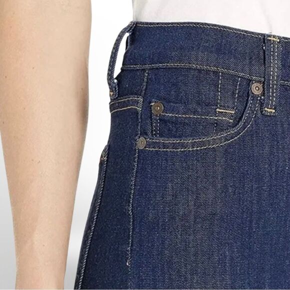 7 For All Mankind Aubrey Skinny w/Exposed Button Fly in Uptown Rinsed, Size 24 - Picture 5 of 10